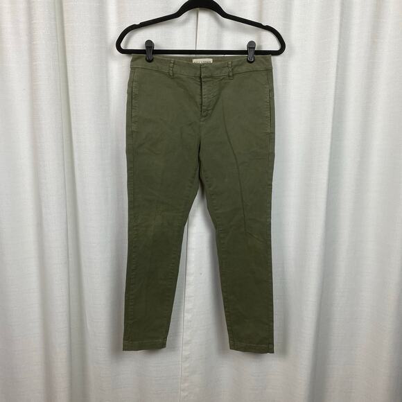 Nili Lotan Olive Green Tel Aviv Classic Military Straight Leg Pants Sz.0 - Picture 3 of 13